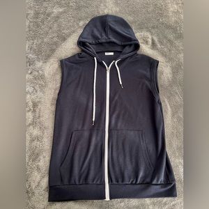 Men’s sleeveless zip up hoodies
